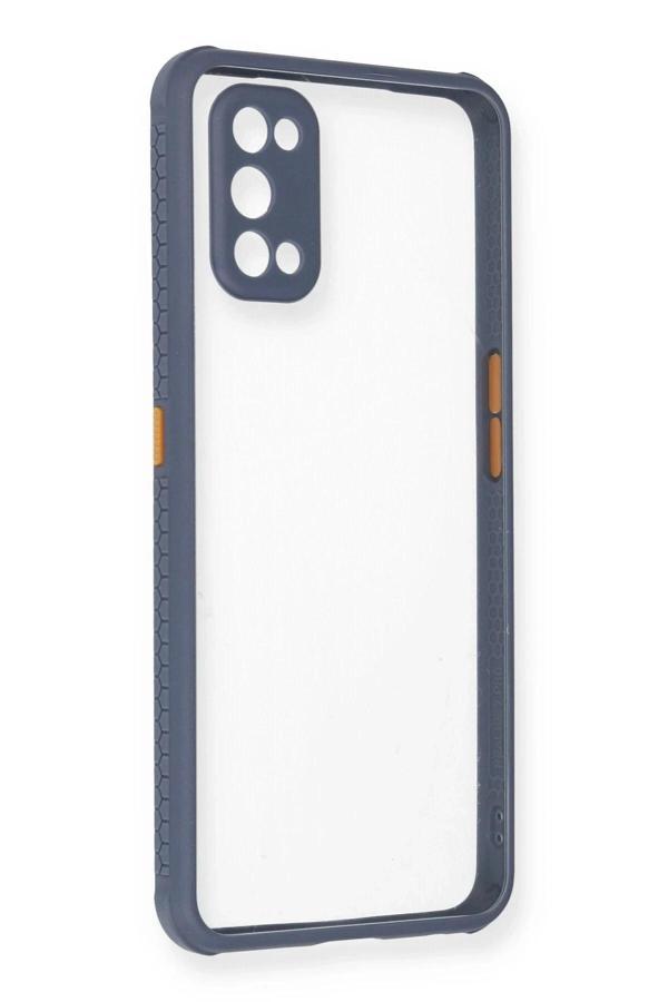 Realme 7 Pro Kılıf Miami Şeffaf Silikon - Gri - Image 1