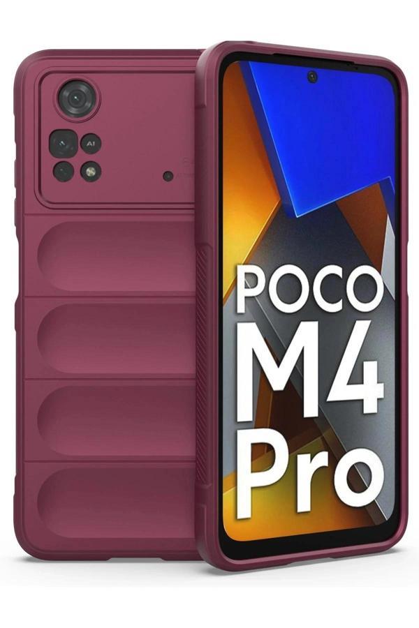 Xiaomi Poco M4 Pro 4G Kılıf Optimum Silikon - Bordo - Image 1