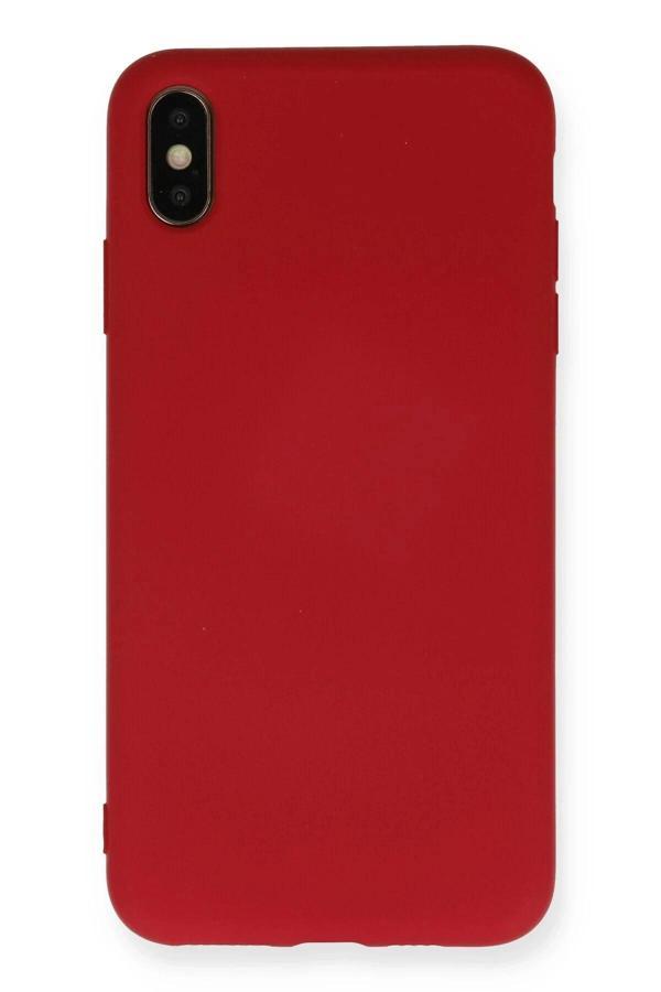 iPhone X Kılıf Nano içi Kadife Silikon - Kırmızı - Image 1