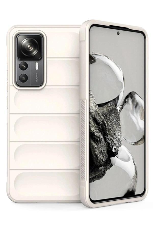 Xiaomi Mi 12T Pro Kılıf Optimum Silikon - Krem - Image 1