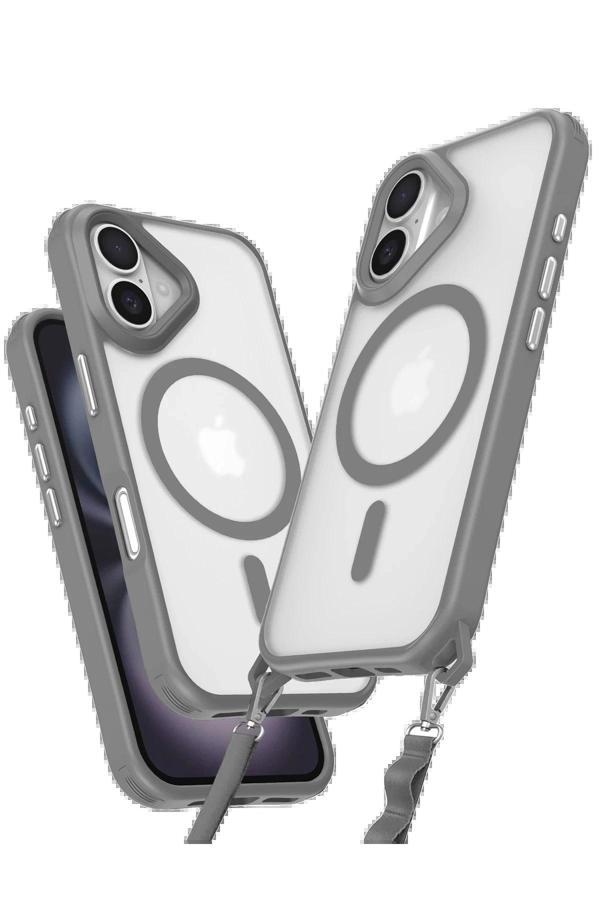 iPhone 16 Plus Kılıf Enka Magsafe Silikon Kılıf - Titan Gri - Image 1