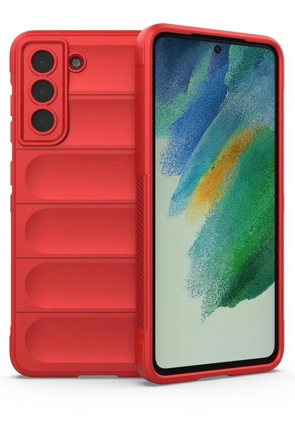 Samsung Galaxy S22 Plus Kılıf Optimum Silikon - Kırmızı - Image 1