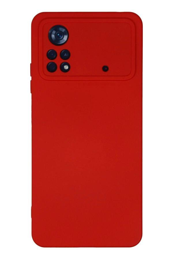 Xiaomi Poco X4 Pro 5G Kılıf Nano içi Kadife Silikon - Kırmızı - Image 1