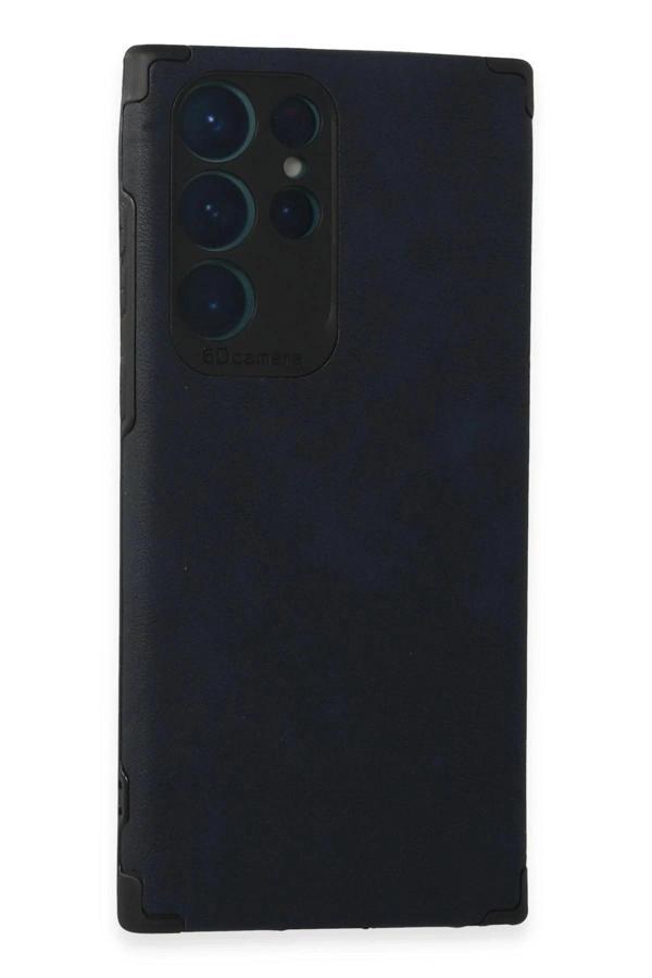 Samsung Galaxy S22 Ultra Kılıf Loop Deri Silikon - Lacivert - Image 1