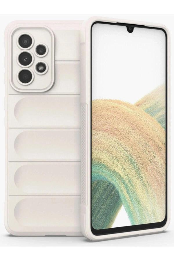 Samsung Galaxy A33 5G Kılıf Optimum Silikon - Krem - Image 1