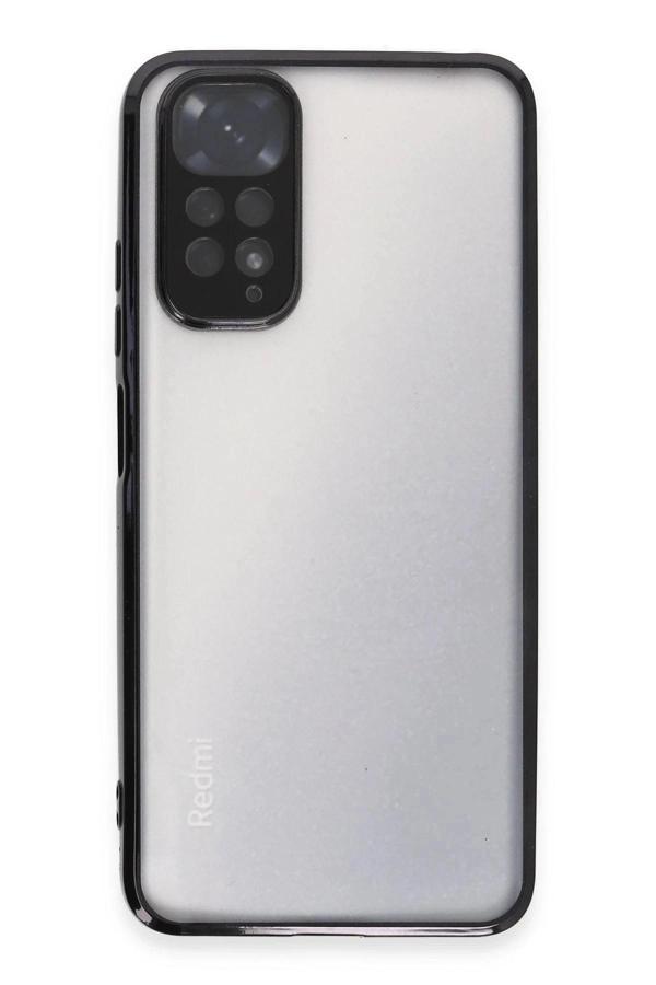 Xiaomi Redmi Note 11 Kılıf Lensli Silikon - Siyah - Image 1