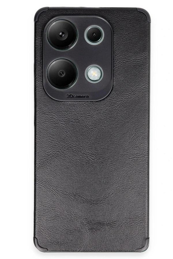 Xiaomi Redmi Note 13 4G Kılıf Loop Deri Silikon - Siyah - Image 1