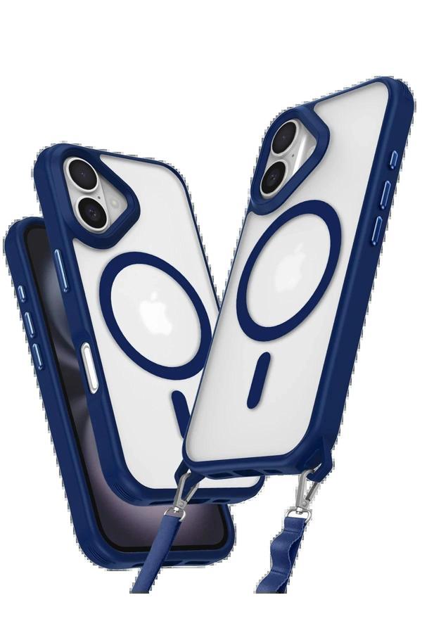 iPhone 16 Plus Kılıf Enka Magsafe Silikon Kılıf - Lacivert - Image 1
