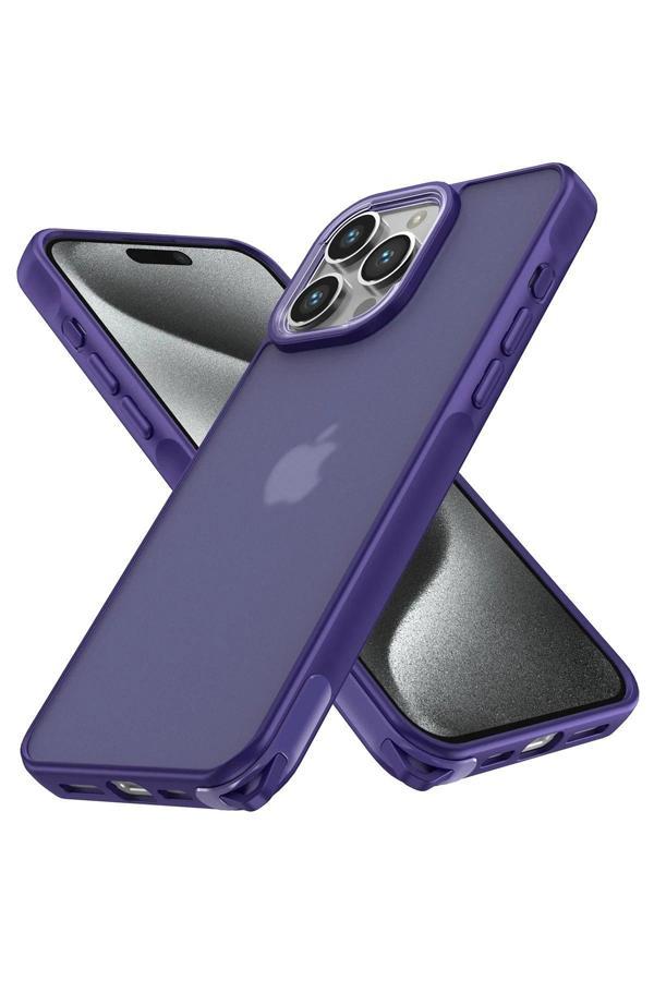 iPhone 14 Pro Kılıf Elegant Kapak - Derin Mor - Image 1