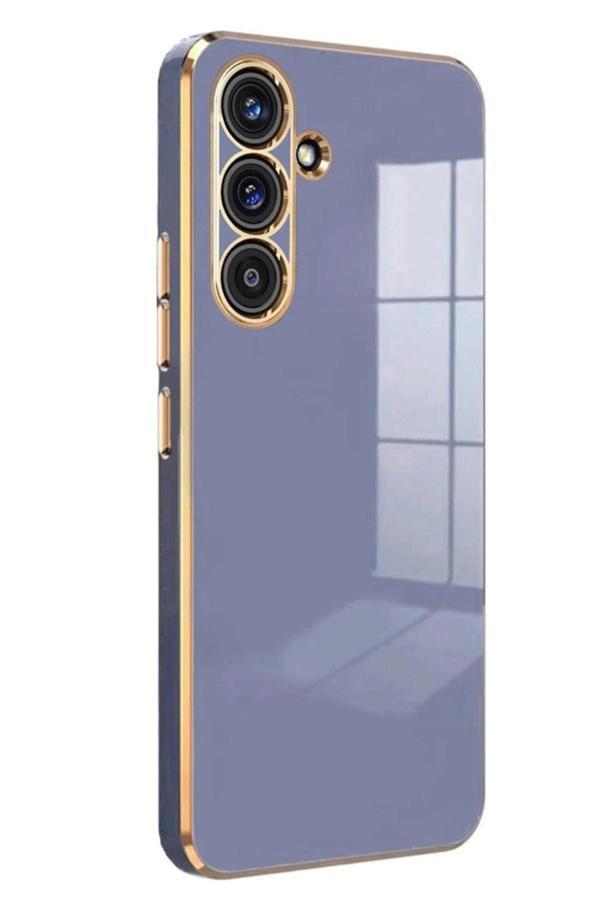 Samsung Galaxy A36 Kılıf Volet Silikon - Mavi - Image 1