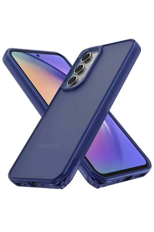 Samsung Galaxy A04S Kılıf Elegant Kapak - Lacivert - Image 1