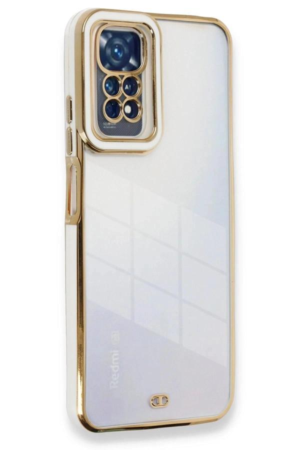 Xiaomi Redmi Note 11 Kılıf Liva Lens Silikon - Beyaz - Image 1