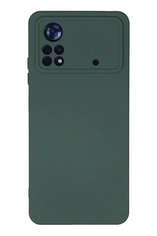 Xiaomi Poco X4 Pro 5G Kılıf Nano içi Kadife Silikon - Koyu Yeşil - Image 1