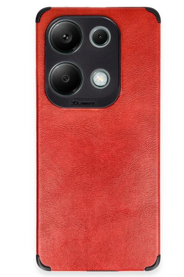 Xiaomi Redmi Note 13 4G Kılıf Loop Deri Silikon - Kırmızı - Image 1