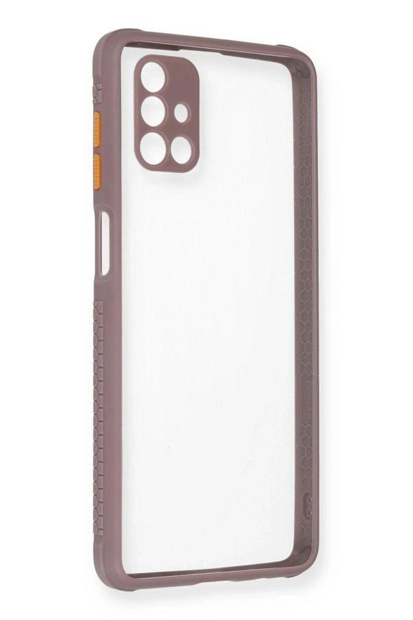 Samsung Galaxy M51 Kılıf Miami Şeffaf Silikon - Açık Mor - Image 1
