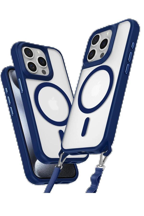 iPhone 14 Pro Max Kılıf Enka Magsafe Silikon Kılıf - Lacivert - Image 1