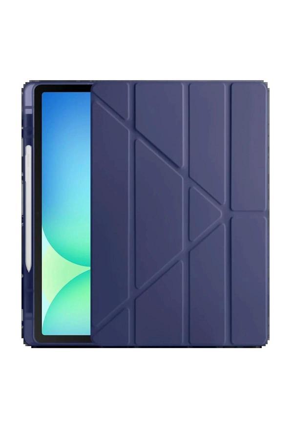 iPad Pro 11 (2024) Kılıf Kalemlikli Hugo Tablet Kılıfı - Lacivert - Image 1