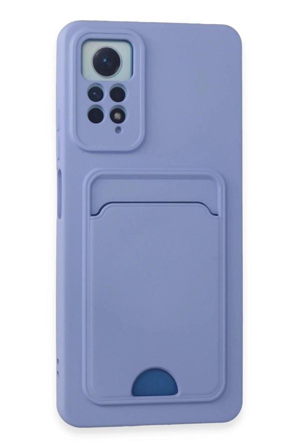 Xiaomi Redmi Note 11 Pro Kılıf Kelvin Kartvizitli Silikon - Lila - Image 1