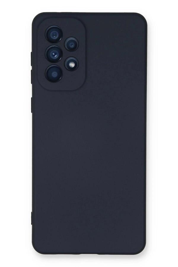 Samsung Galaxy A53 5G Kılıf Nano içi Kadife Silikon - Lacivert - Image 1