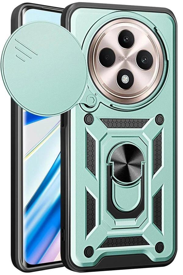 Xiaomi Redmi 14C Kılıf Pars Lens Yüzüklü Silikon - Yeşil - Image 1