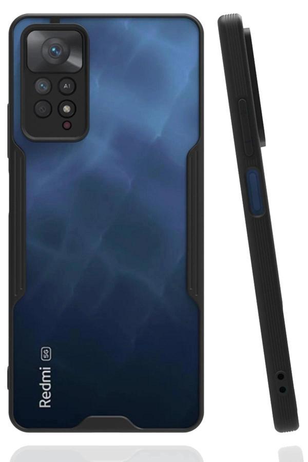 Xiaomi Redmi Note 11 Pro Kılıf Platin Silikon - Siyah - Image 1