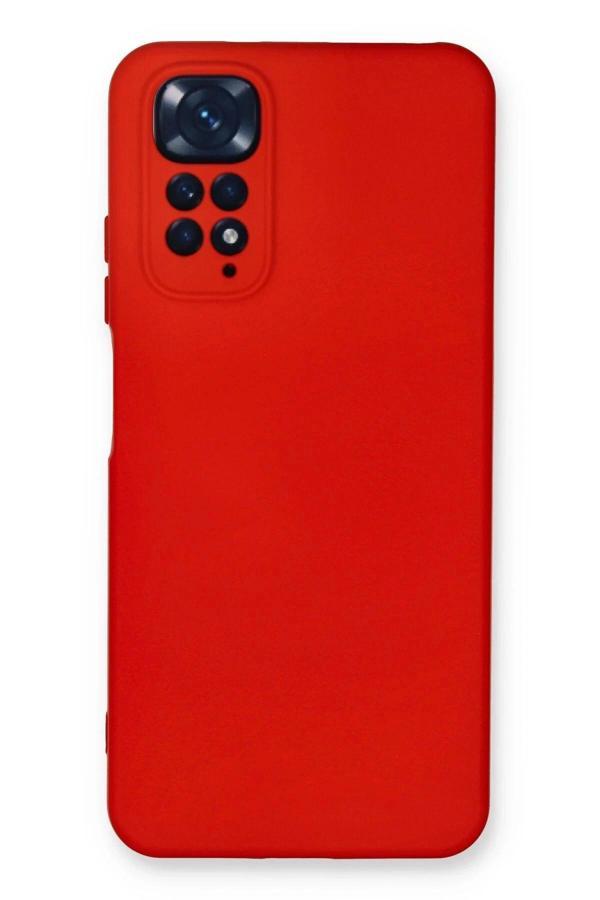 Xiaomi Redmi Note 11 Kılıf Nano içi Kadife Silikon - Kırmızı - Image 1