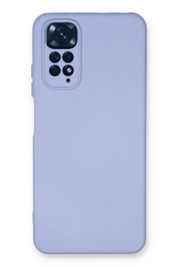 Xiaomi Redmi Note 11 Kılıf Nano içi Kadife Silikon - Lila - Image 1