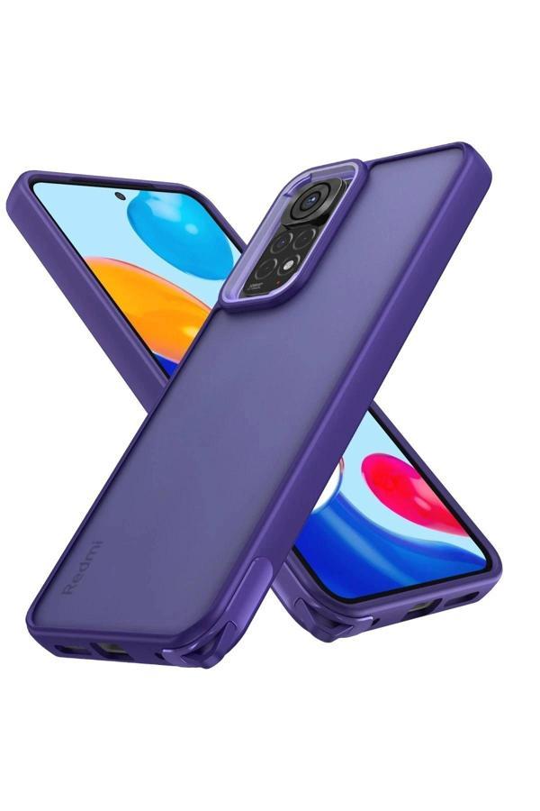 Xiaomi Redmi Note 11 Kılıf Elegant Kapak - Derin Mor - Image 1
