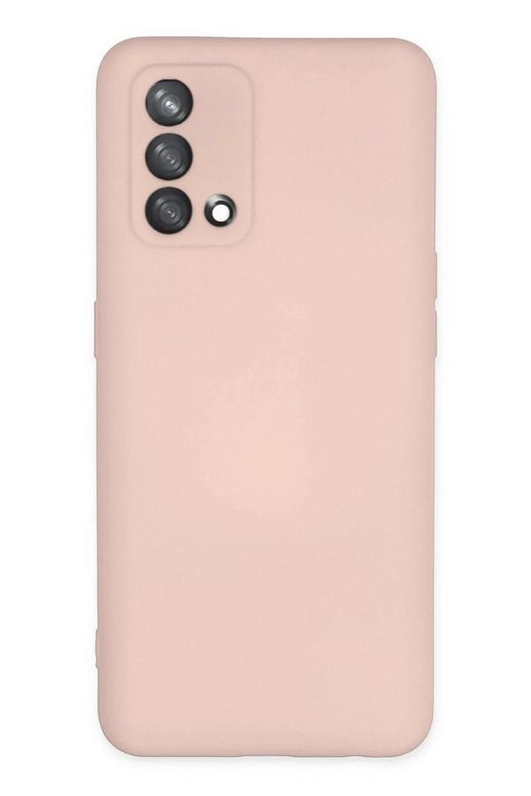 Oppo A74 4G Kılıf Nano içi Kadife Silikon - Pudra - Image 1