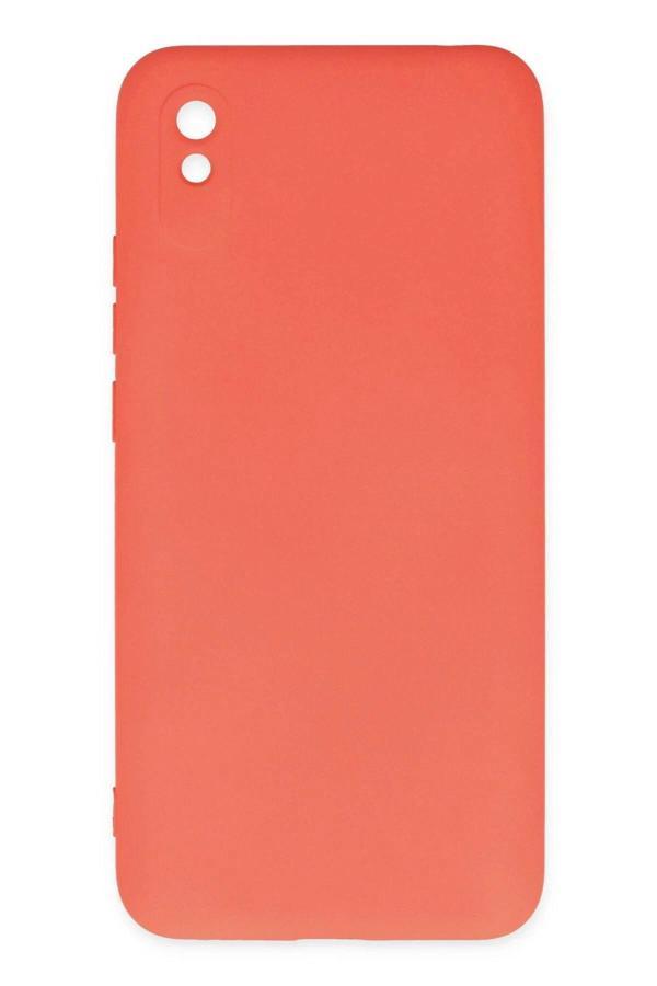 Xiaomi Redmi 9A Kılıf Nano içi Kadife Silikon - Turuncu - Image 1
