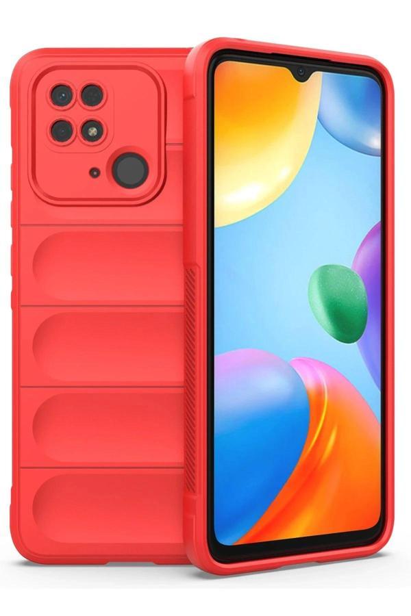 Xiaomi Redmi 10C Kılıf Optimum Silikon - Kırmızı - Image 1