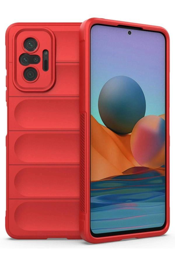 Xiaomi Redmi Note 10 Pro Kılıf Optimum Silikon - Kırmızı - Image 1