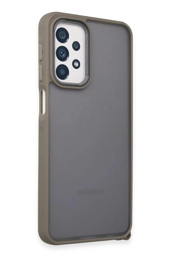 Samsung Galaxy A23 4G Kılıf Elegant Kapak - Titan Gri - Image 1