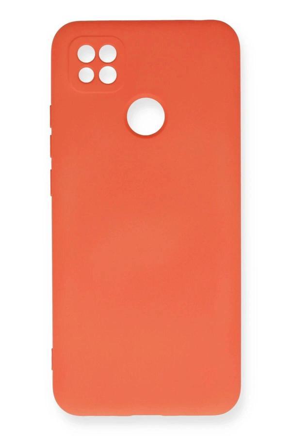 Xiaomi Redmi 9C Kılıf Nano içi Kadife Silikon - Turuncu - Image 1
