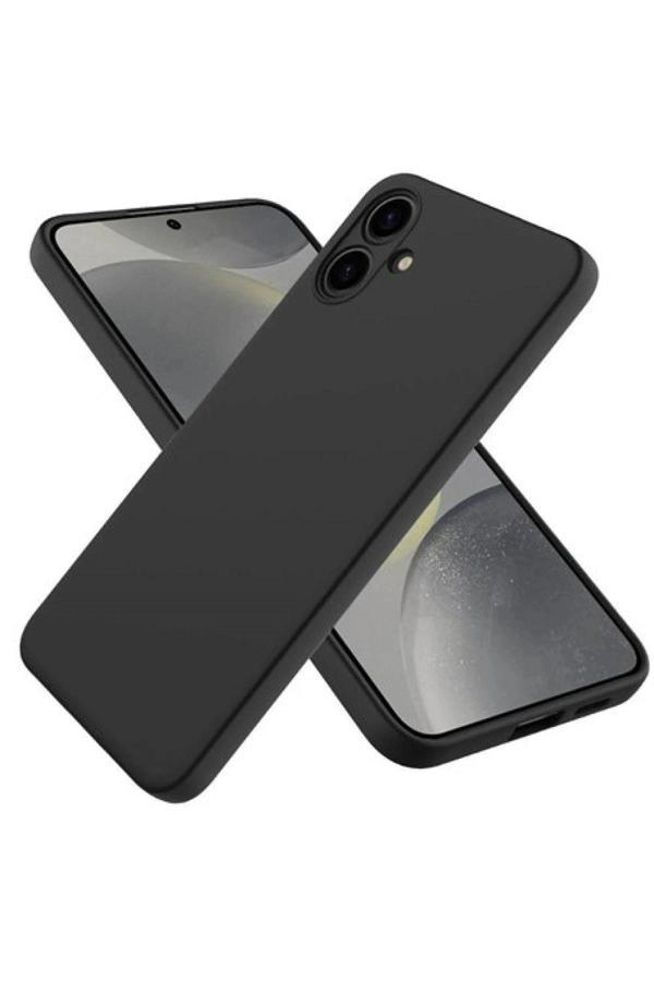 Samsung Galaxy A06 Kılıf First Silikon - Siyah - Image 1
