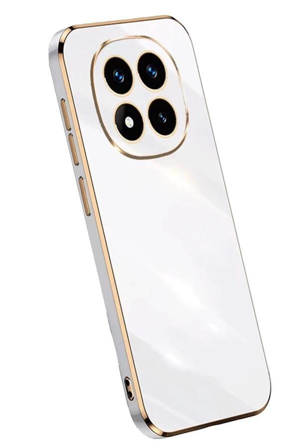 Xiaomi Redmi Note 14 Pro 5G Kılıf Volet Silikon - Beyaz - Image 1