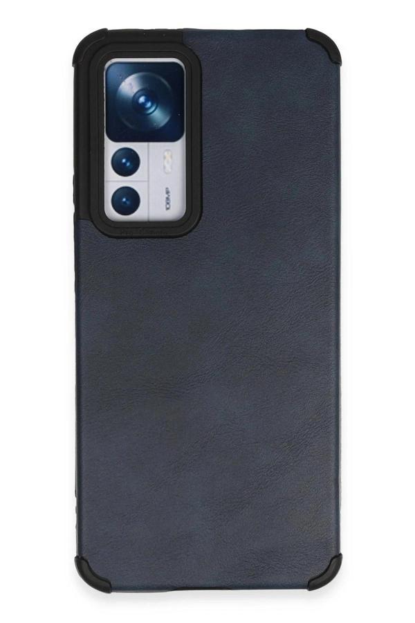 Xiaomi Mi 12T Kılıf Loop Deri Silikon - Lacivert - Image 1