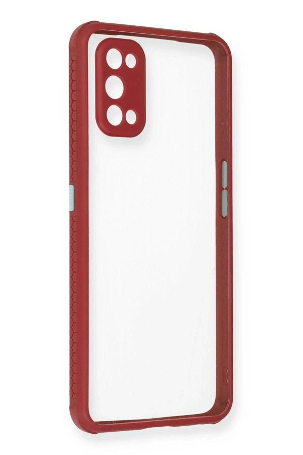 Realme 7 Pro Kılıf Miami Şeffaf Silikon - Fuşya - Image 1