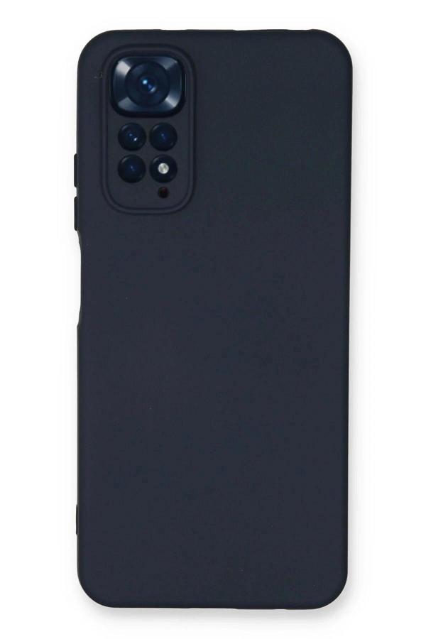 Xiaomi Redmi Note 11 Kılıf Nano içi Kadife Silikon - Lacivert - Image 1