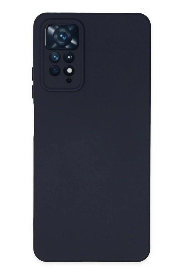 Xiaomi Redmi Note 11 Pro Kılıf Nano içi Kadife Silikon - Lacivert - Image 1