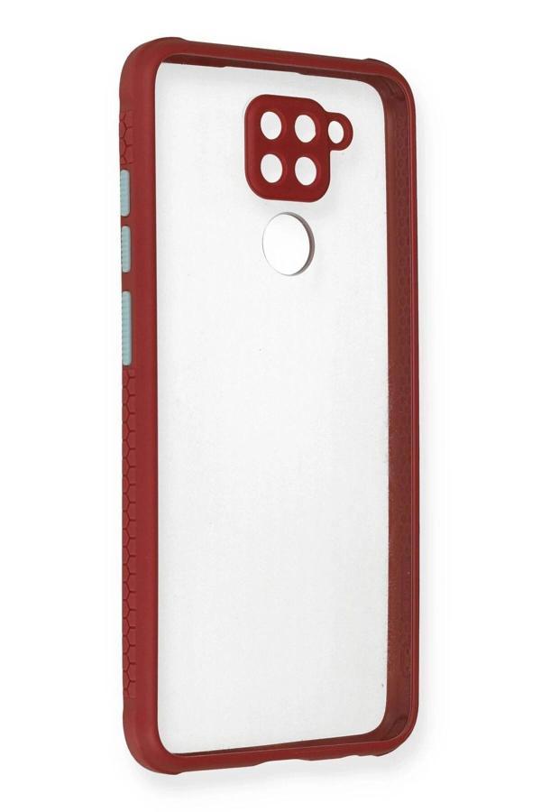 Xiaomi Redmi Note 9 Kılıf Miami Şeffaf Silikon - Fuşya - Image 1