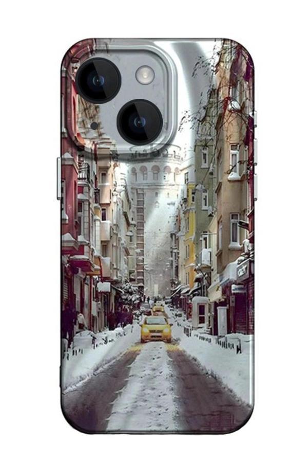iPhone 15 Kılıf Crew Desenli Kapak - Galata Kulesi - Image 1