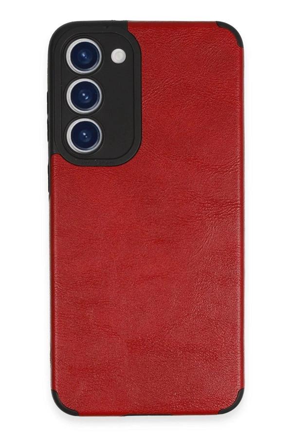 Samsung Galaxy S23 Kılıf Loop Deri Silikon - Kırmızı - Image 1