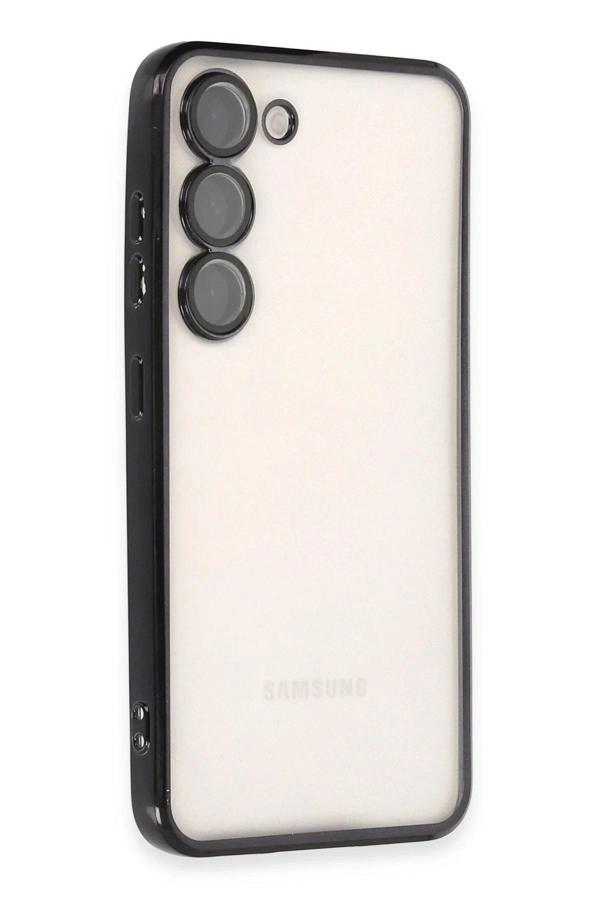 Samsung Galaxy S23 Plus Kılıf Lensli Silikon - Siyah - Image 1