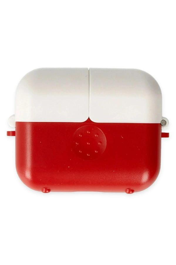 Airpods 3 (3.nesil) Basmalı Kılıf - Kırmızı-Beyaz - Image 1