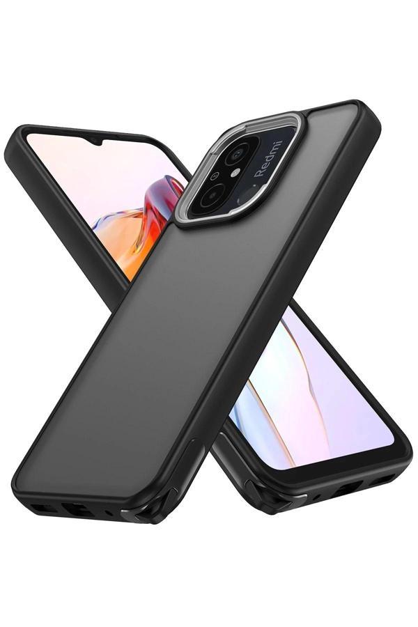 Xiaomi Redmi 12C Kılıf Elegant Kapak - Siyah - Image 1