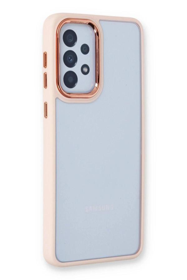 Samsung Galaxy A23 4G Kılıf Dora Kapak - Pudra - Image 1