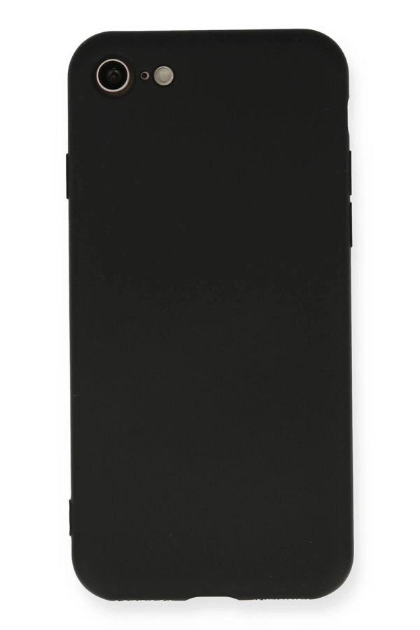 iPhone 7 Kılıf Nano içi Kadife Silikon - Siyah - Image 1