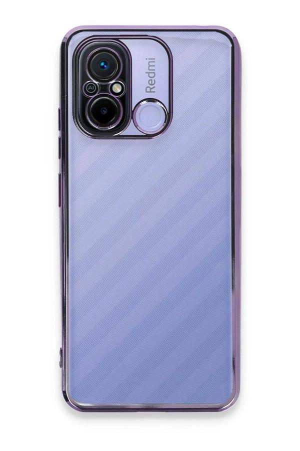 Xiaomi Redmi 12C Kılıf Lensli Silikon - Mor - Image 1