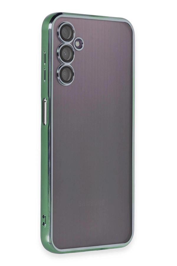 Samsung Galaxy A14 4G Kılıf Lensli Silikon - Yeşil - Image 1